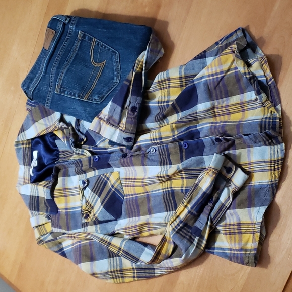 Matix 100% Cotton Plaid Button-down - Picture 1 of 3